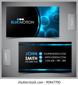 Vector abstract creative business cards (set template)