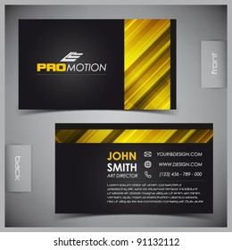 Vector abstract creative business cards (set template)