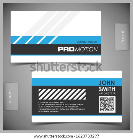Vector abstract creative business cards (set template)