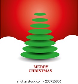 Vector abstract creative Christmas trees