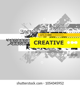 Vector abstract creative grunge background