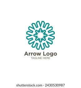 Vector abstracto creativo logotipo geométrico empresa de negocios