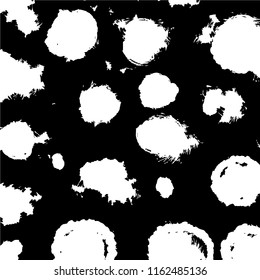 Vector abstract creative pattern with brush strokes. Universal trendy print for fabrics and other