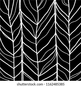 Vector abstract creative pattern with brush lines. Universal trendy print for fabrics and other