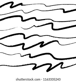 Vector abstract creative pattern with brush lines. Universal trendy print for fabrics and other