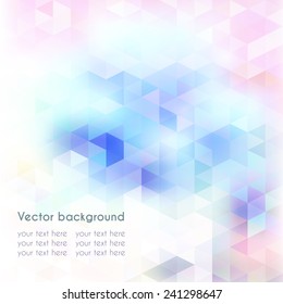 Vector Abstract Creative Triangle Background for Web and Devices