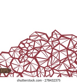 Vector of abstract crystal jewelry background. EPS illustration.