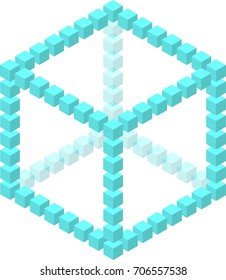 Vector abstract cube