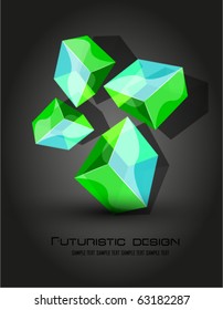 Vector abstract cube background