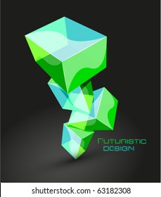 Vector abstract cube background