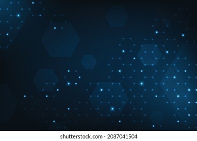 Fondo del patrón de forma hexágono del cubo abstracto del vector.