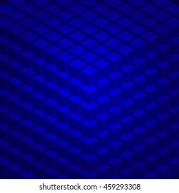 Vector abstract cubics background dark blue