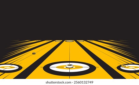 Vector abstract of curling sport background. Sports concept
