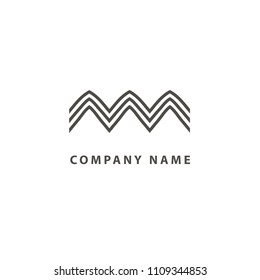 Vector abstract curve logo design. Modern minimalistic pattern frame. Premium design vector element. Emblem luxury beauty business, spa, cosmetics, jewelry, restaurant.