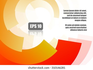 Vector : Abstract curve on white background