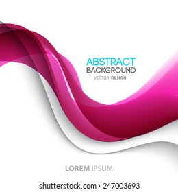 Vector Abstract curved lines background. Template brochure design