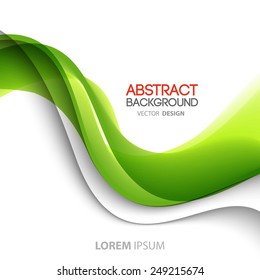 Vector Abstract curved lines background. Template brochure design