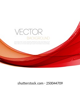 Vector Abstract curved lines background. Template brochure design