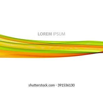 Vector Abstract curved lines background. Template brochure design.