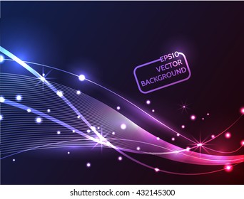 Vector Abstract curved lines background. Template design.