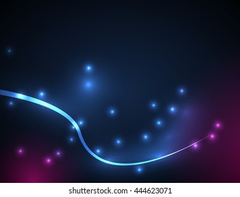 Vector Abstract curved lines background. Template design.