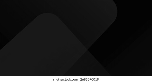 Vektorabstrakte gekrümmte wellenförmige Linien auf schwarzem Hintergrund. Schwarzer Hintergrund mit Linienkurvendesign. Schwarzer, unscharfer Seidenstoff. Irisierend und leuchtend wie ein Stern am Nachthimmel, Bilder