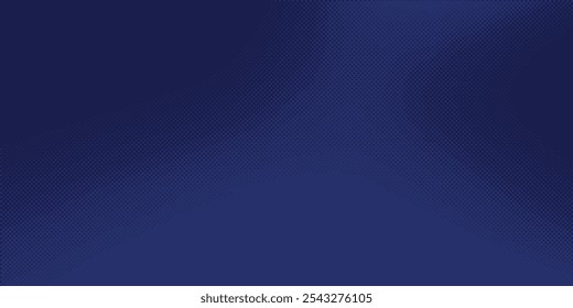 Vetor abstrato azul escuro pontilhado fundo com perspectiva dimensional, tecnologia e tema de ciência, fluxo de grandes dados, geométrico