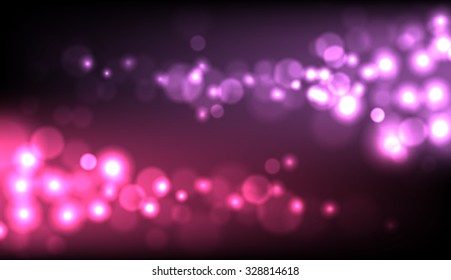 Vector abstract dark blurred lights background. Water drops.