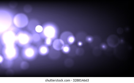 Vector abstract dark blurred lights background. Water drops.