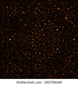 Vector abstract dark gold bokeh background made of shine effect.