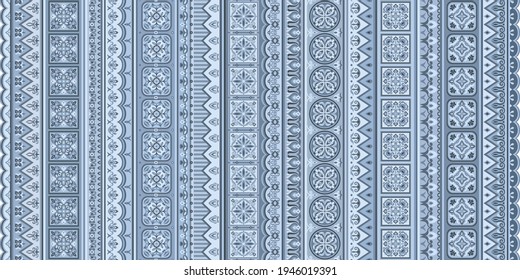 Vector abstract decorative ethnic ornamental illustration. Toned pattern
