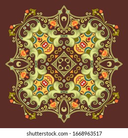 Vector abstracto decorativo floral ilustración ornamental