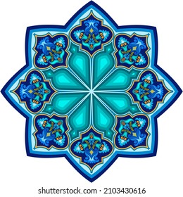 Vector abstracto decorativo floral de ilustración ornamental