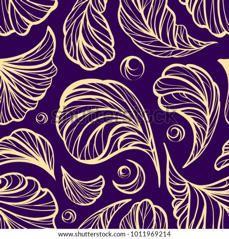 Vector abstract decorative motifs. Ethnic seamless pattern.
