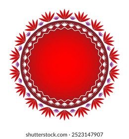 Vector abstract decorative round floral mandala ornamental illustration. Flower background. Vector illustration EPS 10 File. Ideal for festival background.