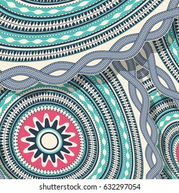 Vector abstract decorative tribal background