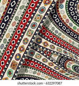 Fondo tribal decorativo vectorial abstracto