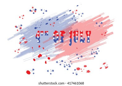 Vector of abstract design for 4th of July, Independence Day celebration