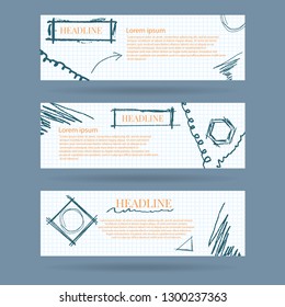 Vector abstract design art banner web template for your design eps 10