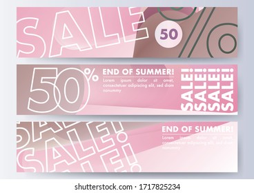 Vector abstract design background texture big sale banner template.