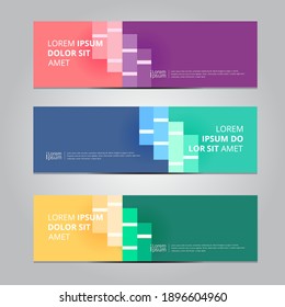 Vector abstract design background texture banner template.