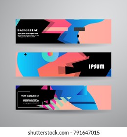 Vector abstract design banner. Eps10