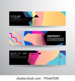Vector abstract design banner. Eps10