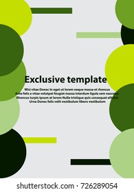 Vector abstract design banner. Exclusive web template. EPS10