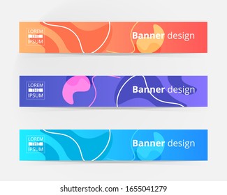 Vector abstract design banner header background.