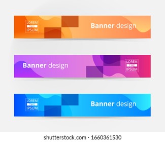 Vector abstract design banner header background.