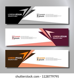 Vector abstract design banner modern.web template.
