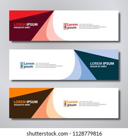 Vector abstract design banner modern.web template.