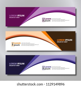 Vector abstract design banner modern.web template.