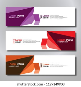 Vector abstract design banner modern.web template.